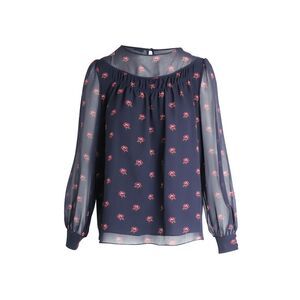 Vilshenko Blouse in Floral Print Silk